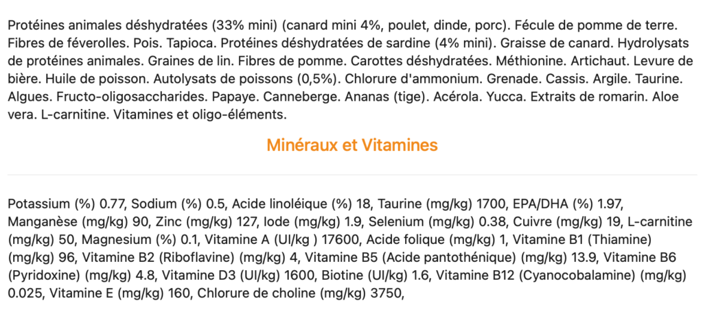 croquette pour chat sans céréales